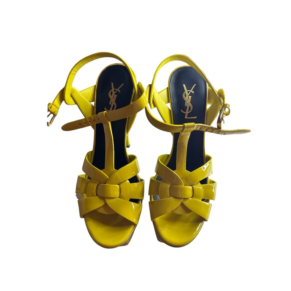 YSL Tribute T-Strap Platform Sandal